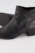 Caprice Leder-Stiefeletten, Raffung, Zipper, Weite H