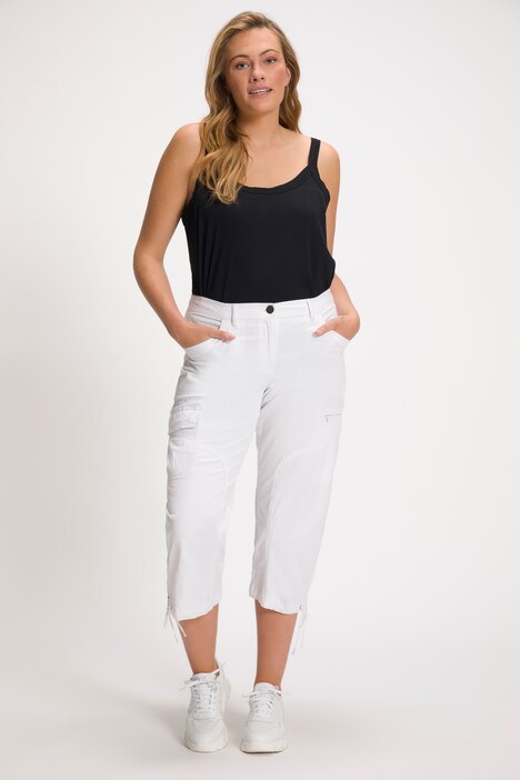 Organic Cotton Stretch Cargo Cropped Pants main image 1