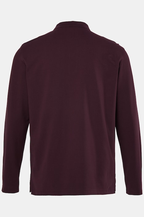Polo JP 1880 en piqué, manches longues, collection Basic - jusqu'au 8 XL