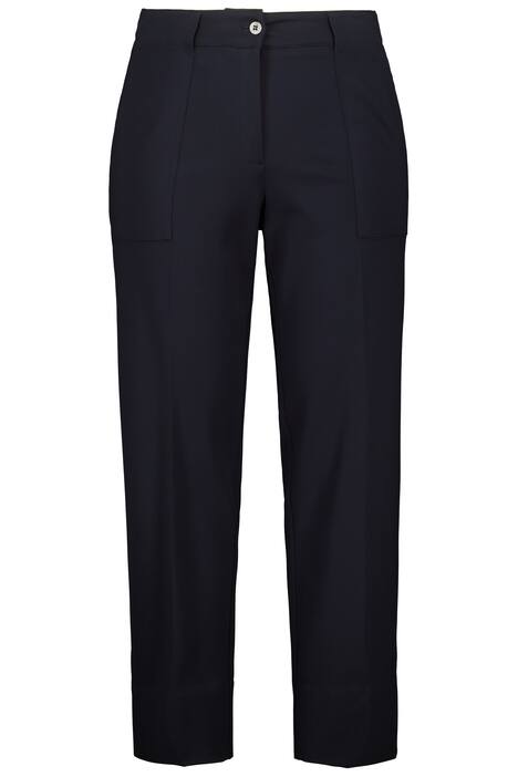 7/8 kalhoty Mandy, puky, široké nohavice, poutka