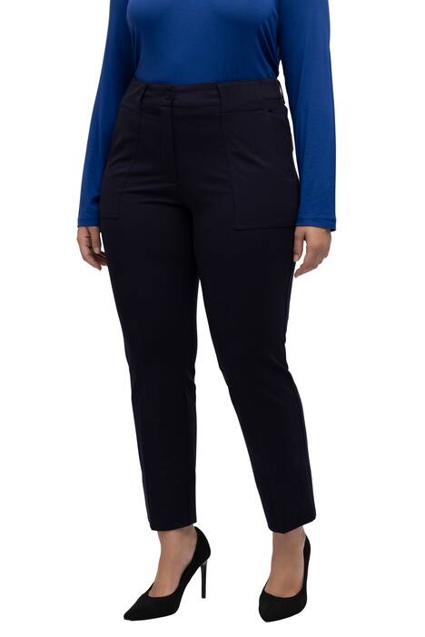 7/8 kalhoty Mandy, puky, široké nohavice, poutka