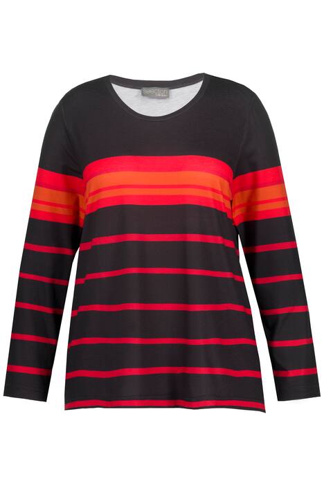 Pruhované tričko, kulatý výstřih, Classic, dlouhé rukávy