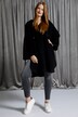 poncho, wol, oversized, capuchon, lange mouwen