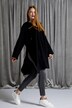 poncho, wol, oversized, capuchon, lange mouwen