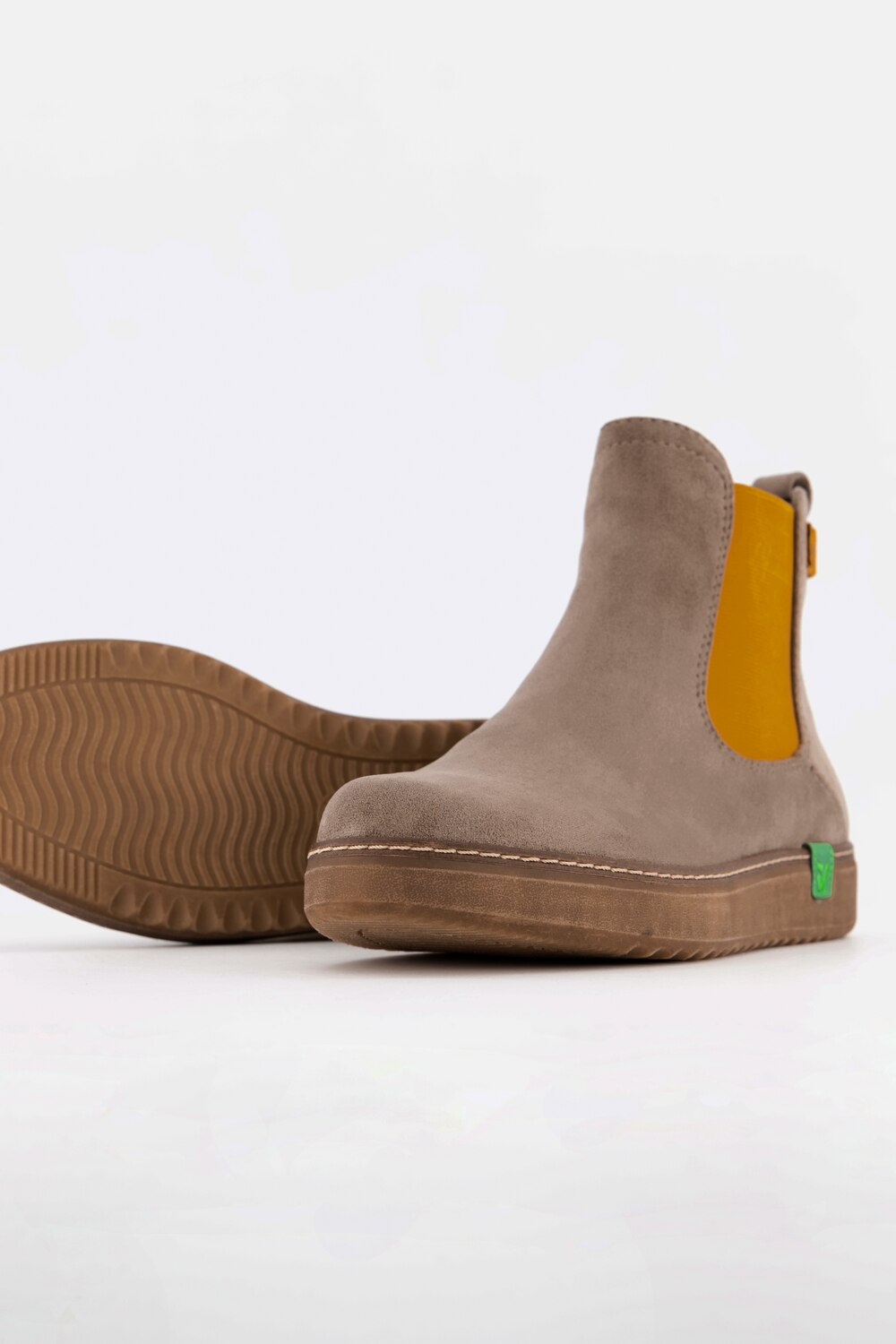 Grote Maten Jana chelsea boots, Dames, bruin, Maat: 42, Overige/Synthetische vezels, Ulla Popken