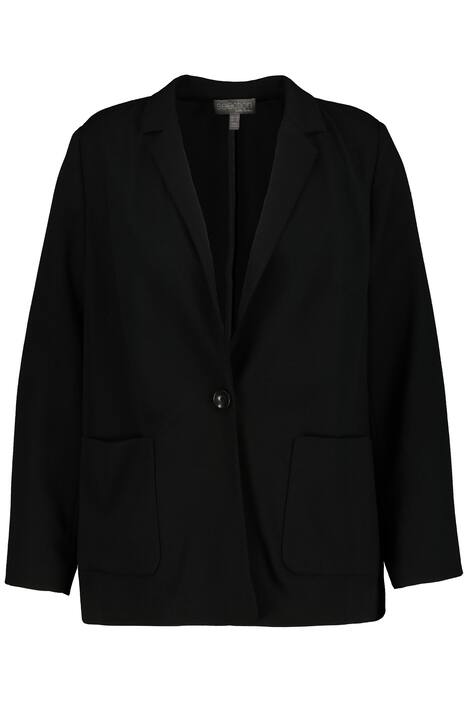 Blejzr, úzké klopy, vypasovaný, krep