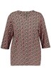 Tričko, vzorované, A střih, tunikový výstřih, 3/4 rukávy