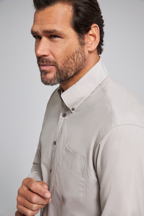 Chemise à manches longues, col à pointes boutonnées - coupe Modern Fit