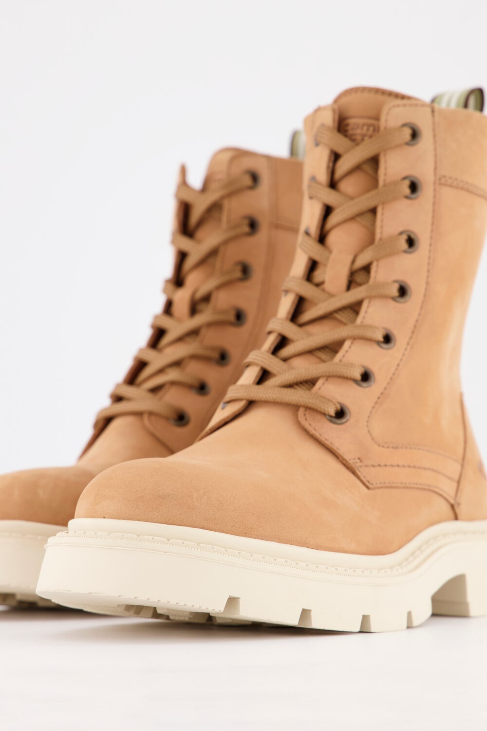 Grote Maten Camel Aktive leren boots, Dames, bruin, Maat: 42, Leer/Overige, Ulla Popken