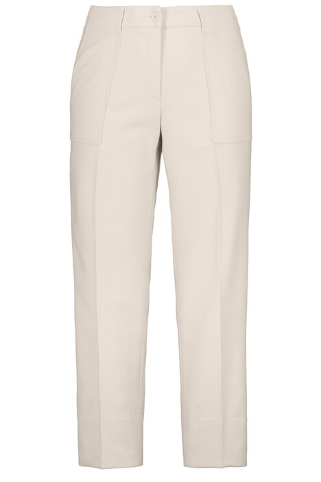 7/8 kalhoty Mandy, směs vlny, široké nohavice, puky