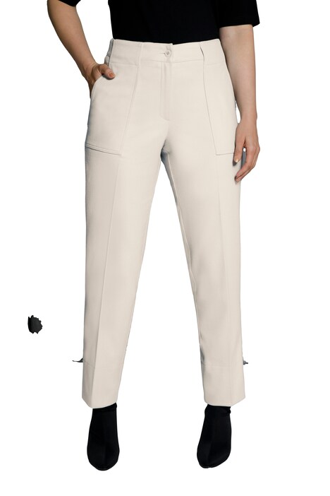 7/8 kalhoty Mandy, směs vlny, široké nohavice, puky