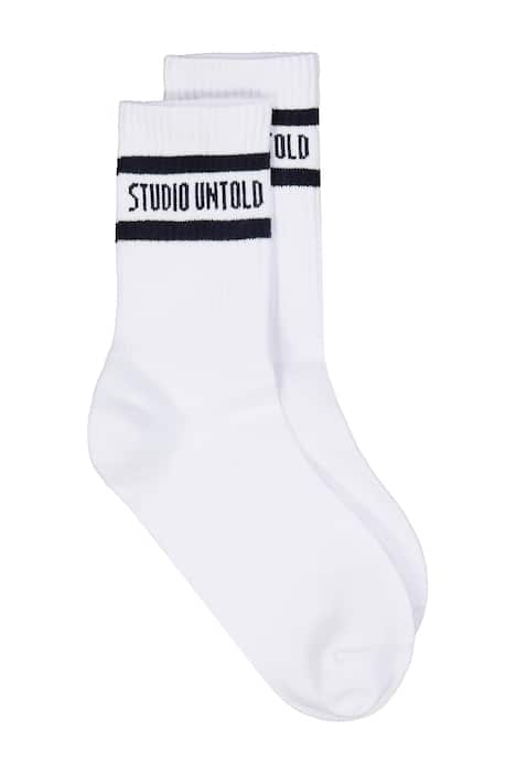 Ponožky s logem, žebrované