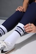 Statement Socken, gerippt, Logo