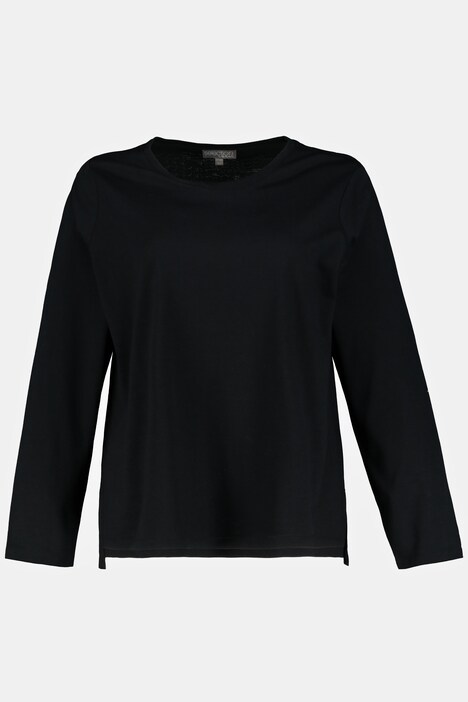 Merino Wool Round Neck Fine Knit Sweater | T-Shirts | Knit Tops & Tees