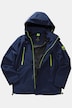 Giacca funzionale per l'outdoor in tessuto ripstop con dettagli a contrasto, disponibile fino alla tg. 8XL