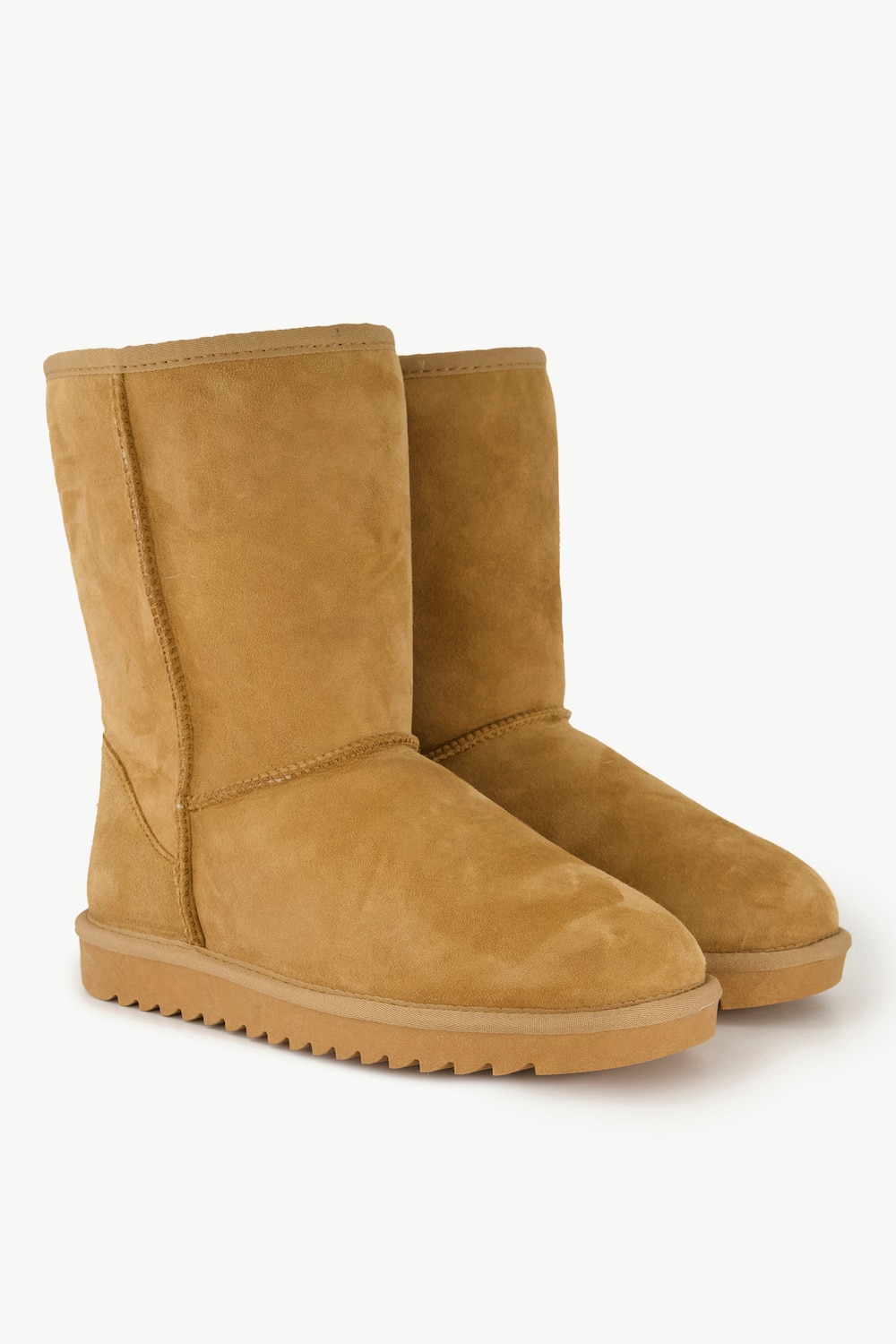 Ara Lammfell-Boots, Damen, beige, Größe: 38, Wolle/Leder, Ulla Popken