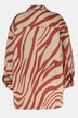 skjortjacka, oversized, lång ärm, zebratryck