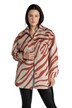 Košilová bunda, oversize, dlouhé rukávy, zebra potisk