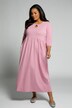 Maxikleid, Keyhole-Ausschnitt, Prinzessnaht, 3/4-Arm