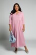 Maxikleid, Keyhole-Ausschnitt, Prinzessnaht, 3/4-Arm