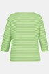 Koszulka w paski, klasyczny krój, okrągły dekolt, rękaw 3/4, modal