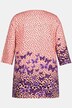 Longshirt, Schmetterling, Tunika-Ausschnitt, 3/4-Arm