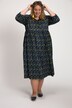 Dots on Dots Print Empire Knit Dress