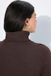 Rollkragenpullover, breite Rippbündchen, Langarm