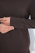 Rollkragenpullover, breite Rippbündchen, Langarm
