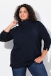Rollkragenpullover, breite Rippbündchen, Langarm