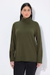Rollkragenpullover, breite Rippbündchen, Langarm