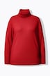 Rollkragenpullover, breite Rippbündchen, Langarm