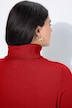 Rollkragenpullover, breite Rippbündchen, Langarm