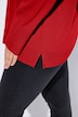 Rollkragenpullover, breite Rippbündchen, Langarm