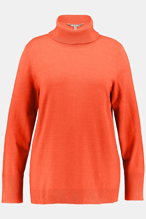delicaat Vertrappen Maak een naam Turtleneck Ribbed Trim Long Sleeve Sweater | Sweater | Sweaters