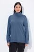 Rollkragenpullover, breite Rippbündchen, Langarm