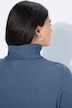 Rollkragenpullover, breite Rippbündchen, Langarm