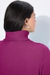 Rollkragenpullover, breite Rippbündchen, Langarm