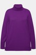 Rollkragenpullover, breite Rippbündchen, Langarm