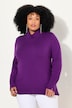 Rollkragenpullover, breite Rippbündchen, Langarm