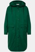 Gabardina, ajuste recto, impermeable, capucha, forro Teddy