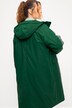 Gabardina, ajuste recto, impermeable, capucha, forro Teddy