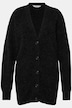 Strickjacke, lang, oversized, V-Ausschnitt, Langarm, Premium