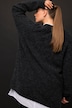 Strickjacke, lang, oversized, V-Ausschnitt, Langarm, Premium