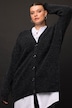Strickjacke, lang, oversized, V-Ausschnitt, Langarm, Premium