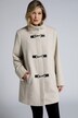 Toggle Closures Faux Curly Wool Fully Lined Coat