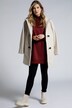 Toggle Closures Faux Curly Wool Fully Lined Coat