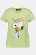 T-shirt, dekolt w szpic, krótkie rękawy, Snoopy