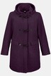 Curly Look Fully Lined Toggle Coat