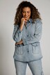 Denim Button Front Shirt Jacket